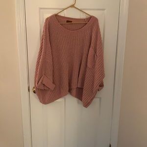 Oversized knitted sweater